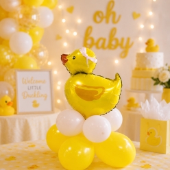 Pink Duckie Airfill Mini Balloon Column - 13pc